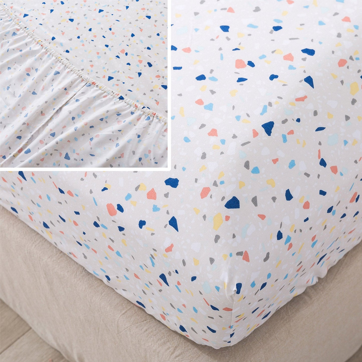 Kasentex Juegos de edredón ultrasuave y acogedor reversibles de 5 y 7 piezas, decoración de habitaciones