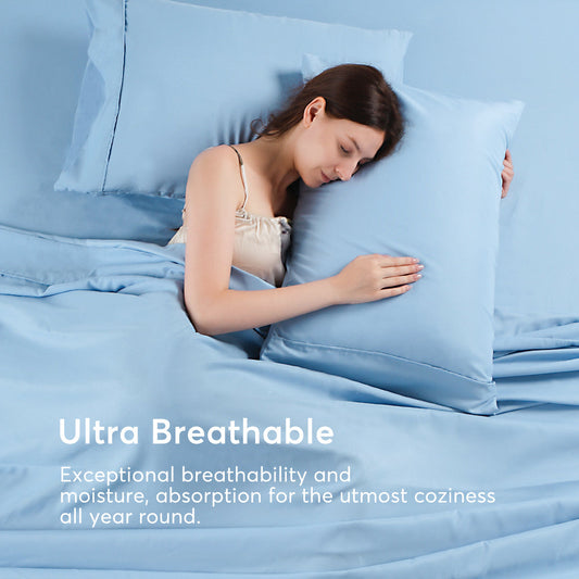 Kasentex Soft Sheet Bedding Set in Deep Pocket, Hypoallergenic and Breathable, Room Decor, Graduation Gifts