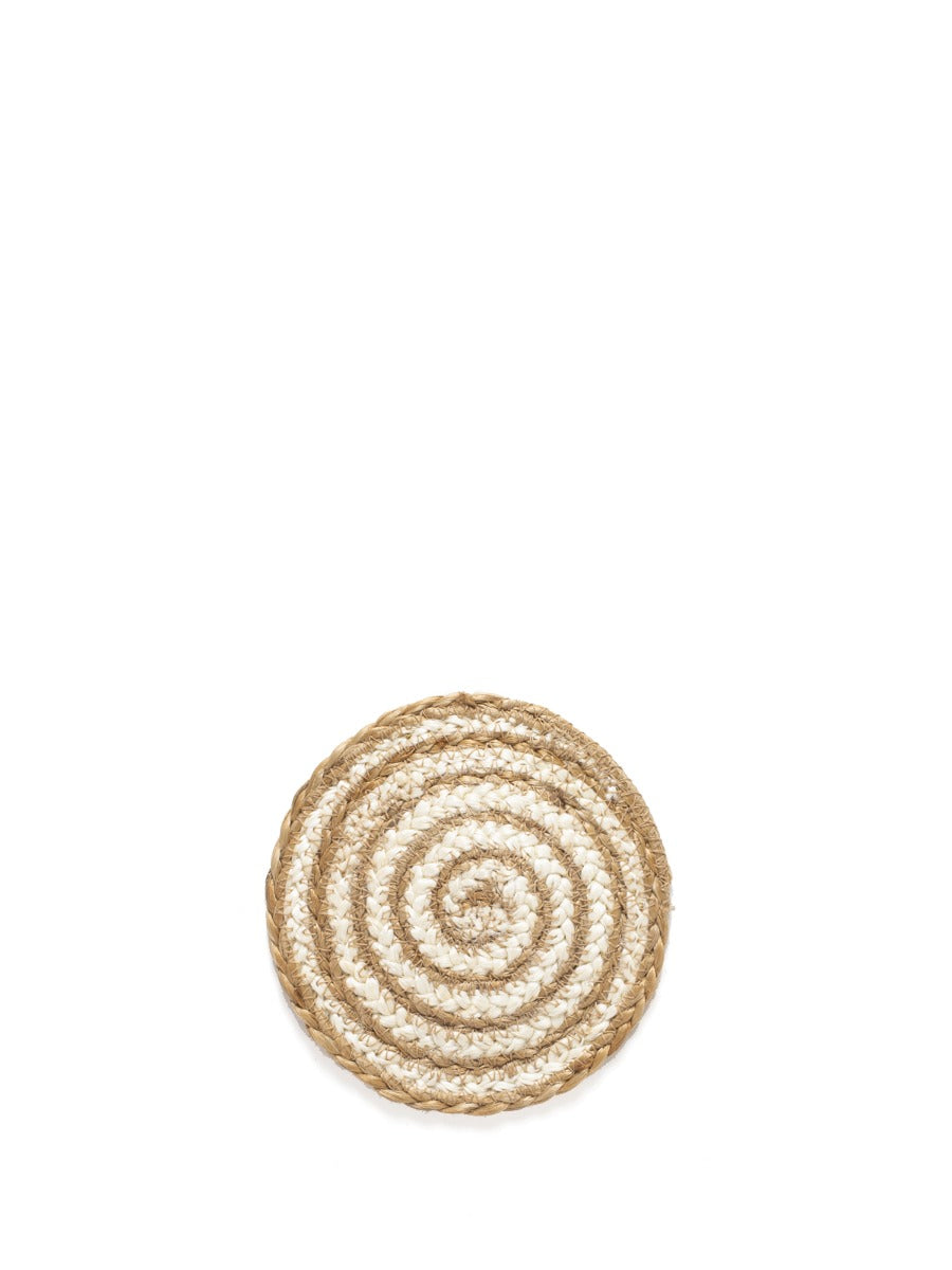 Kata Spiral Coaster Trivet - Natural (Set of 4) - Tampa Home & Garden Store