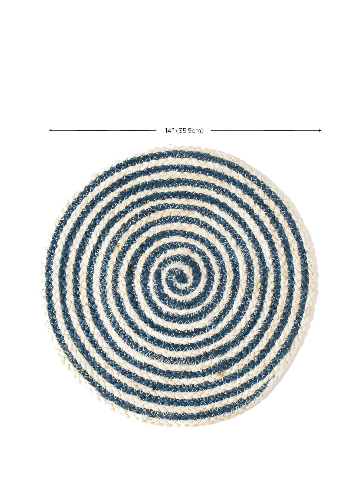 Kata Spiral Placemat - Blue (Set of 4) - Tampa Home & Garden Store