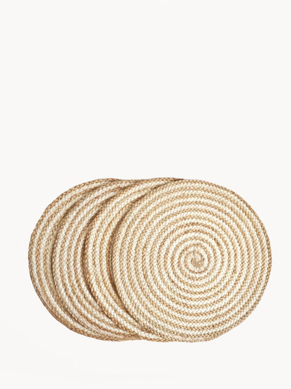 Kata Spiral Placemat - Natural (Set of 4) - Tampa Home & Garden Store