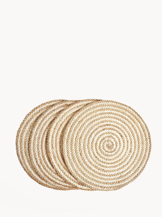 Kata Spiral Placemat - Natural (Set of 4) - Tampa Home & Garden Store