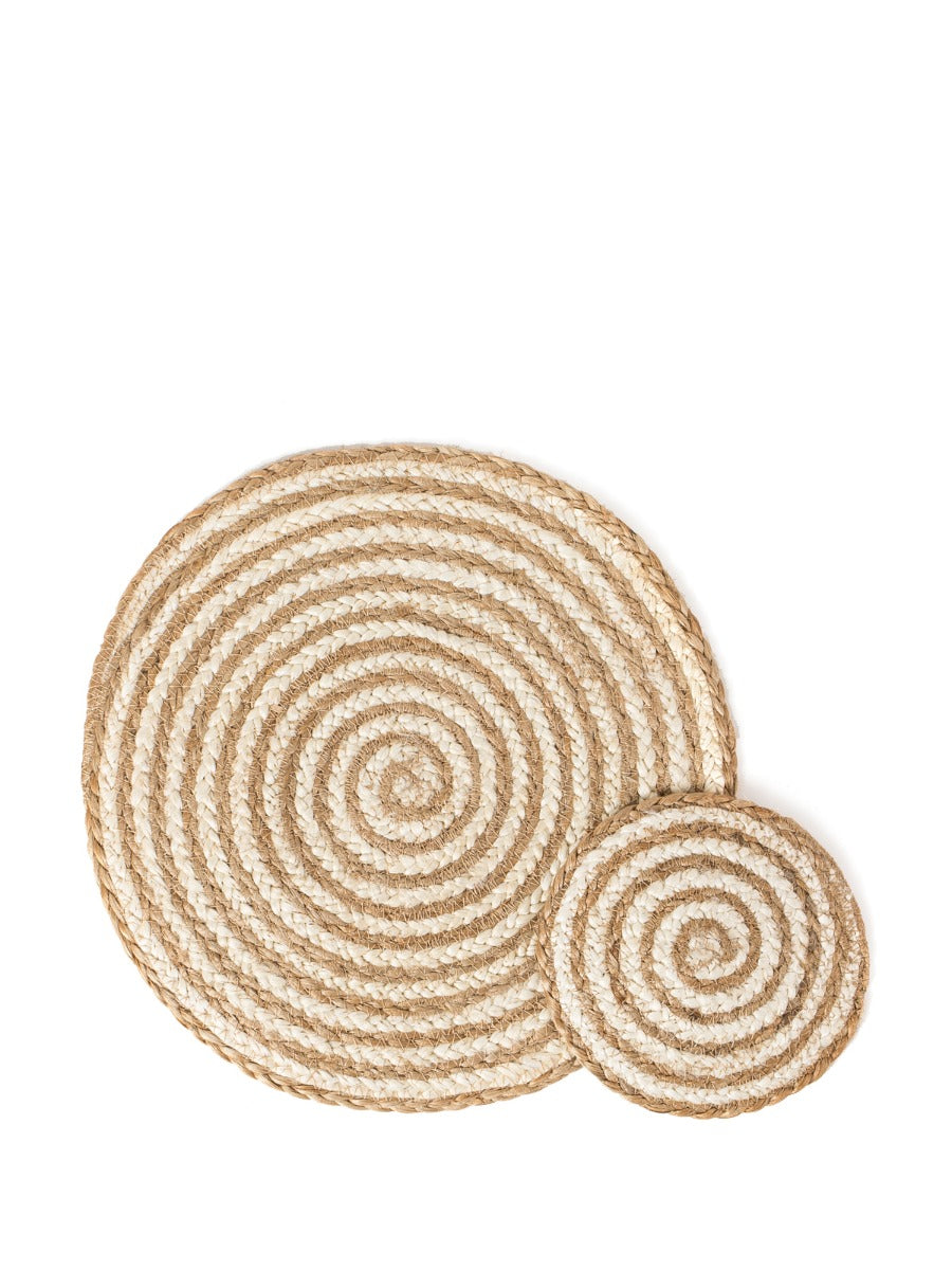 Kata Spiral Placemat - Natural (Set of 4) - Tampa Home & Garden Store
