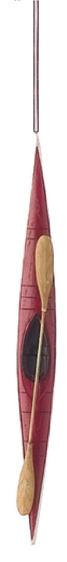 Kayak Ornament - Red - Tampa Home & Garden Store