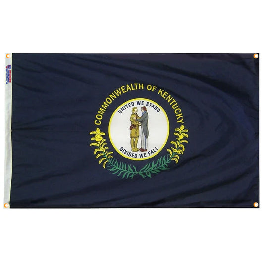 Kentucky Flag with Grommets Along the Edges for Wall Hanging - Tampa Home & Garden Store
