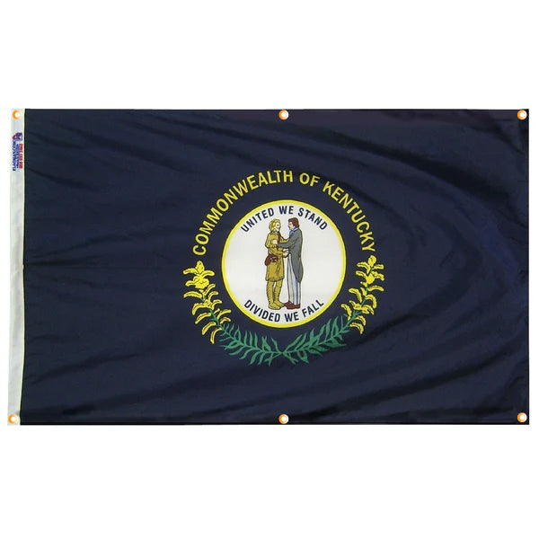 Kentucky Flag with Grommets Along the Edges for Wall Hanging - Tampa Home & Garden Store