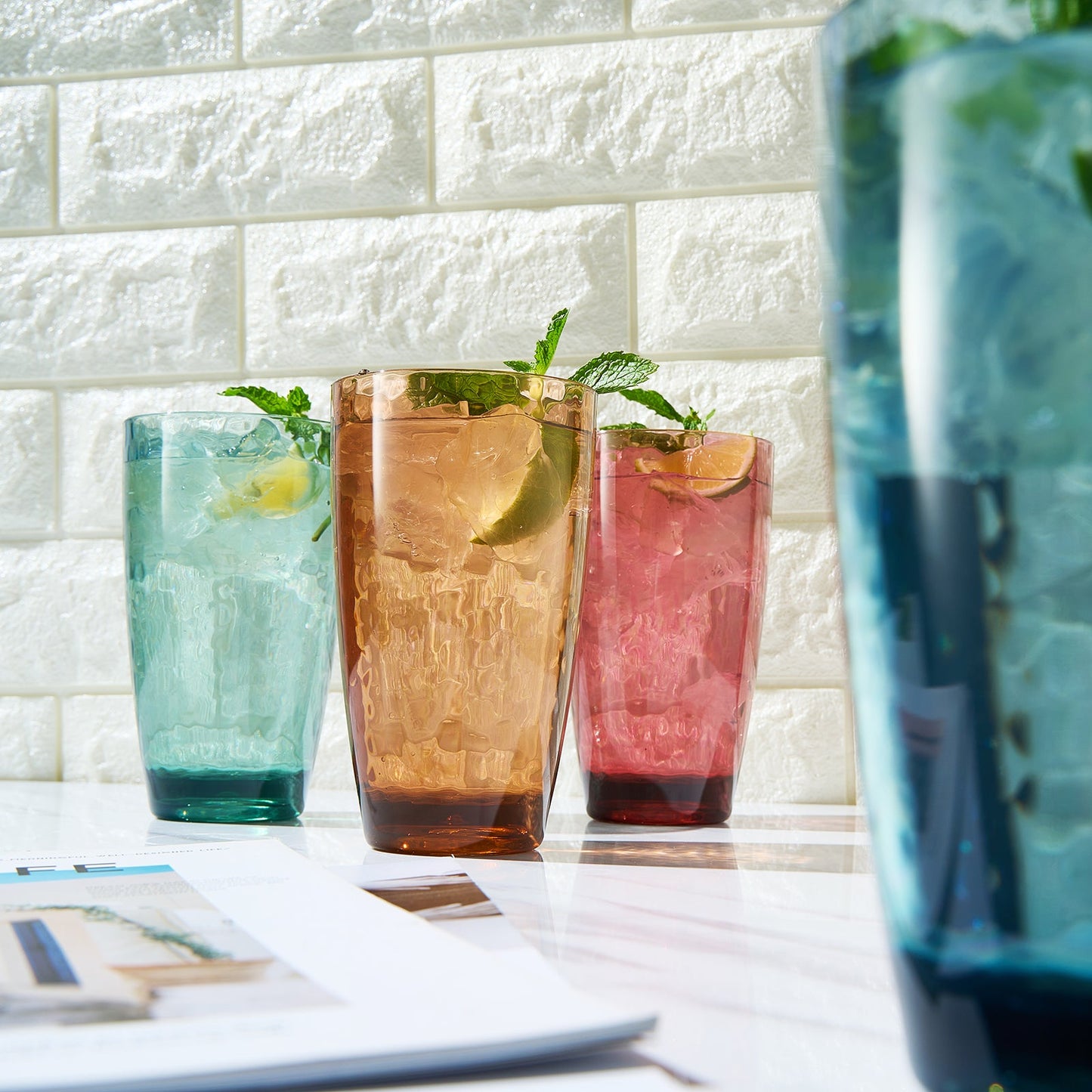 Set of Eze Unbreakable Acrylic Highball Glasses