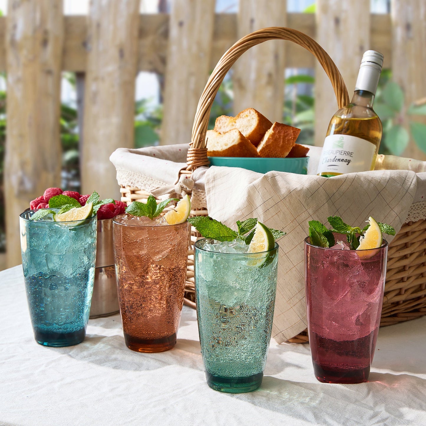 Set of Eze Unbreakable Acrylic Highball Glasses