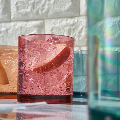 Eze Acrylic Lowball Whiskey Glasses Set of 4