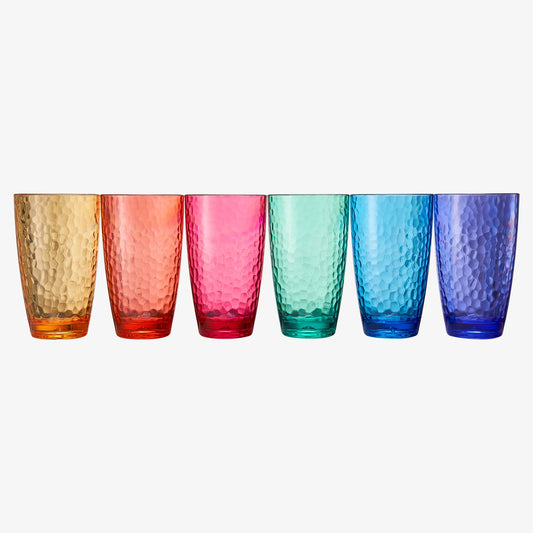 Madrid Acrylic Highball Glasses and Bar Set of 6