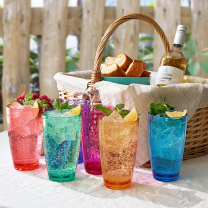 Madrid Acrylic Highball Glasses and Bar Set of 6