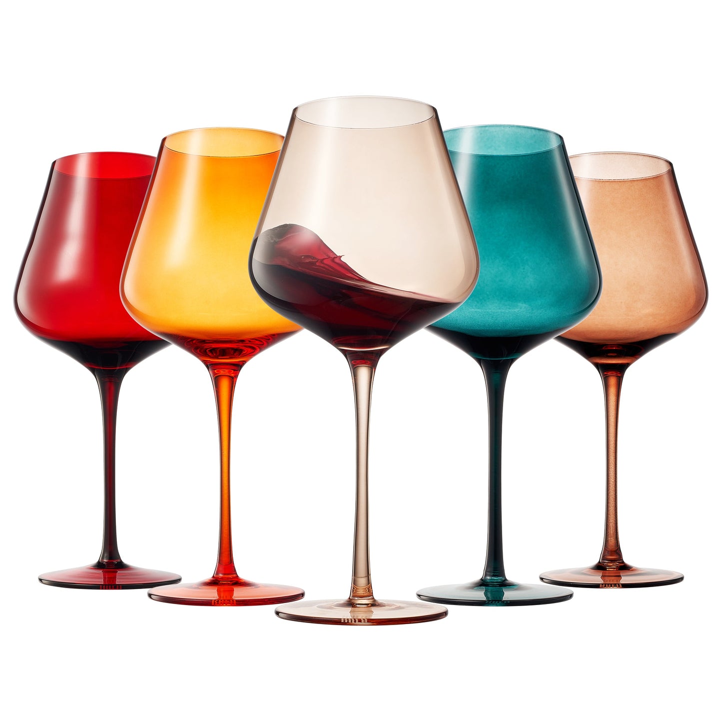 Stagioni Stemmed Wine Glassware Set of Five