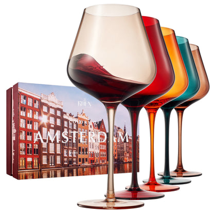 Stagioni Stemmed Wine Glassware Set of Five