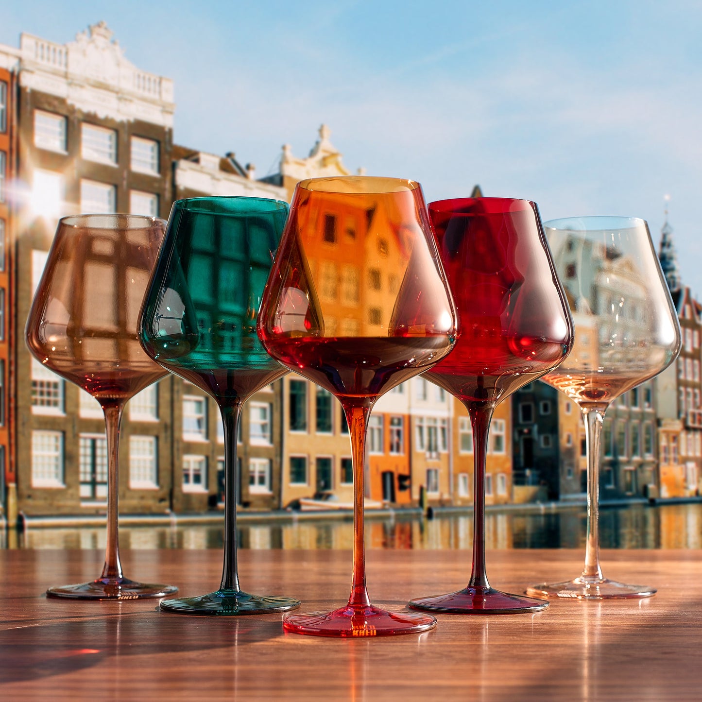 Stagioni Stemmed Wine Glassware Set of Five