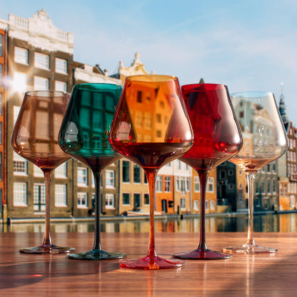 Stagioni Stemmed Wine Glassware Set of Five