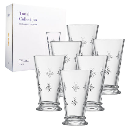 Classica Bee Highball Glassware Set of 6