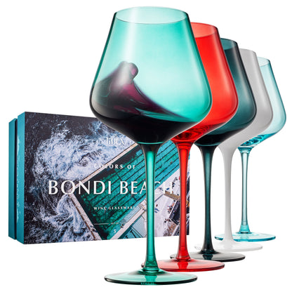 Stagioni Stemmed Wine Glasses Set of Bondi Beach