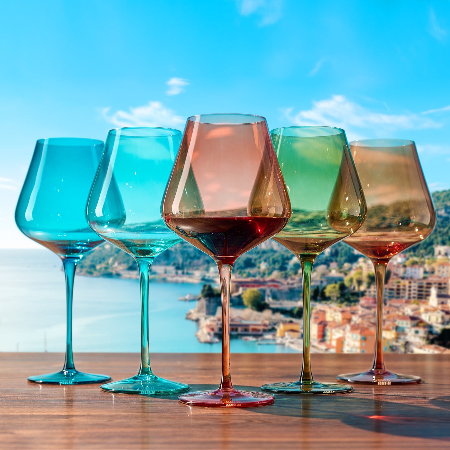 Stagioni The French Riviera Stemmed Wine Glasses