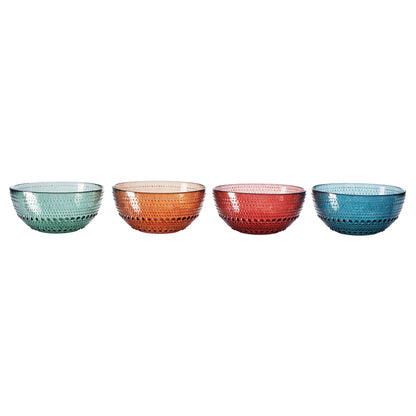 Modern Tableware Hobnail Glass Bowls Set of Four