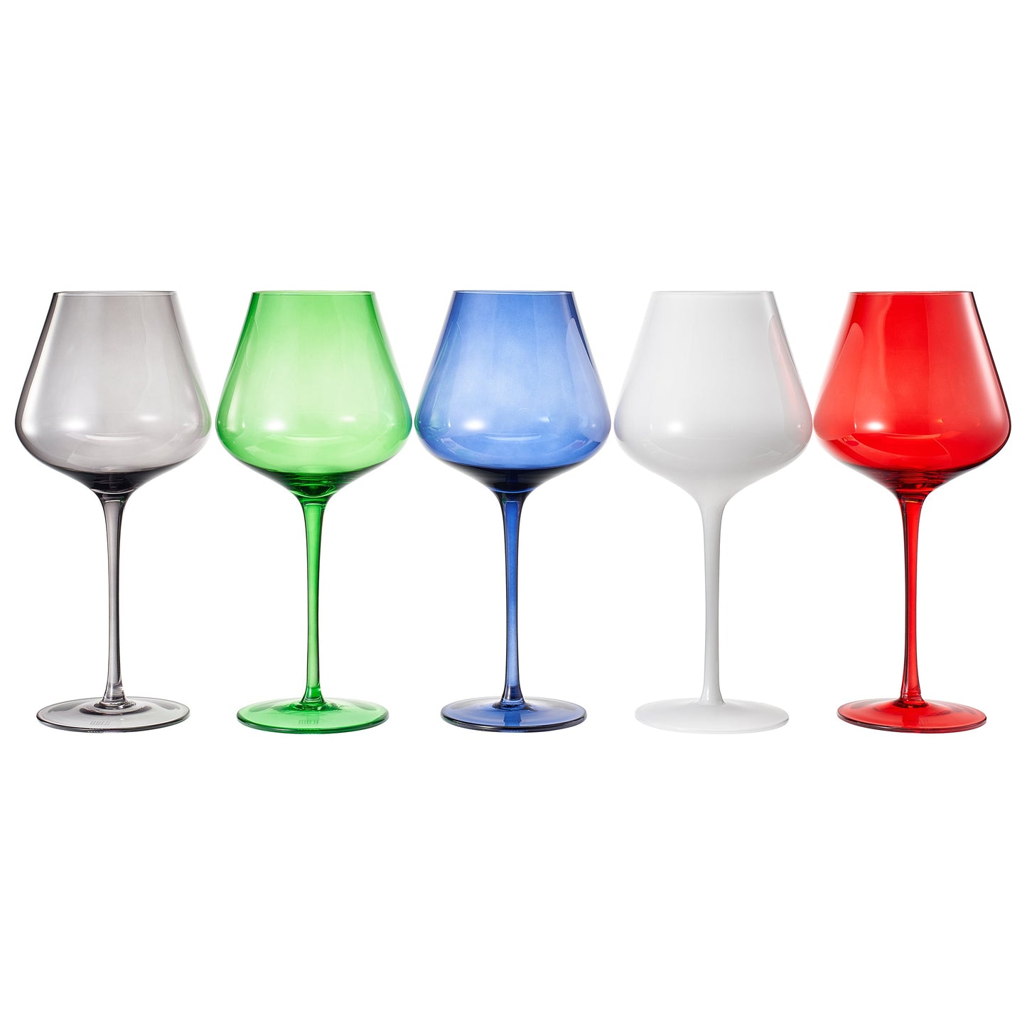 Stagioni Paris Set of Five Stemmed Wine Glasses