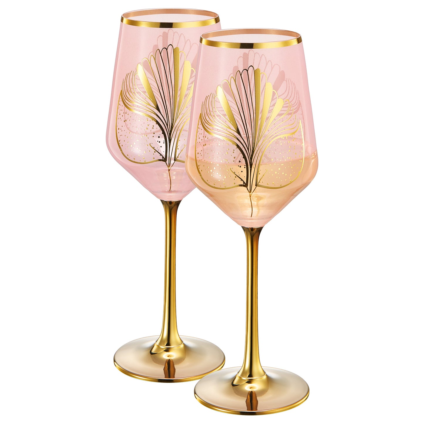 Trevi Elegant Stemmed Wine Glasses Set of 2