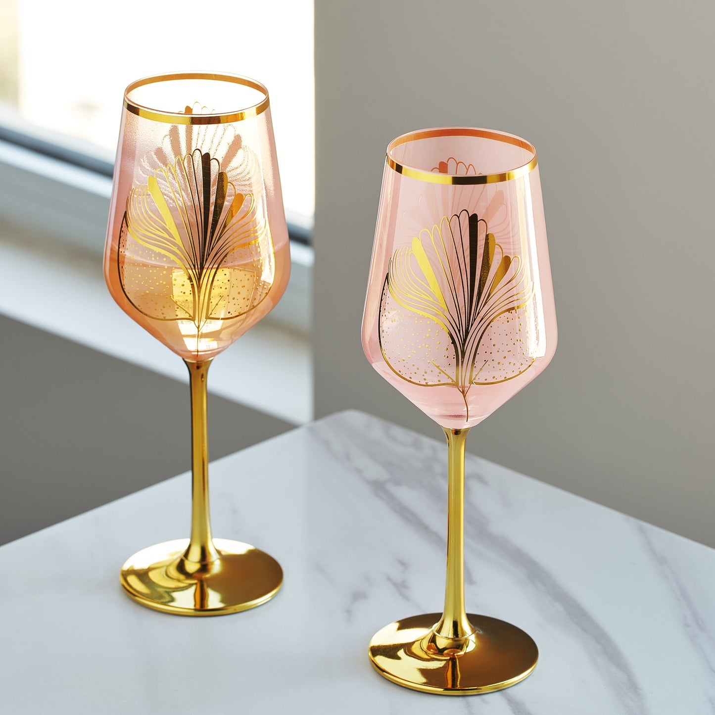 Trevi Clear Stemmed Wine Glasses Set Of Four