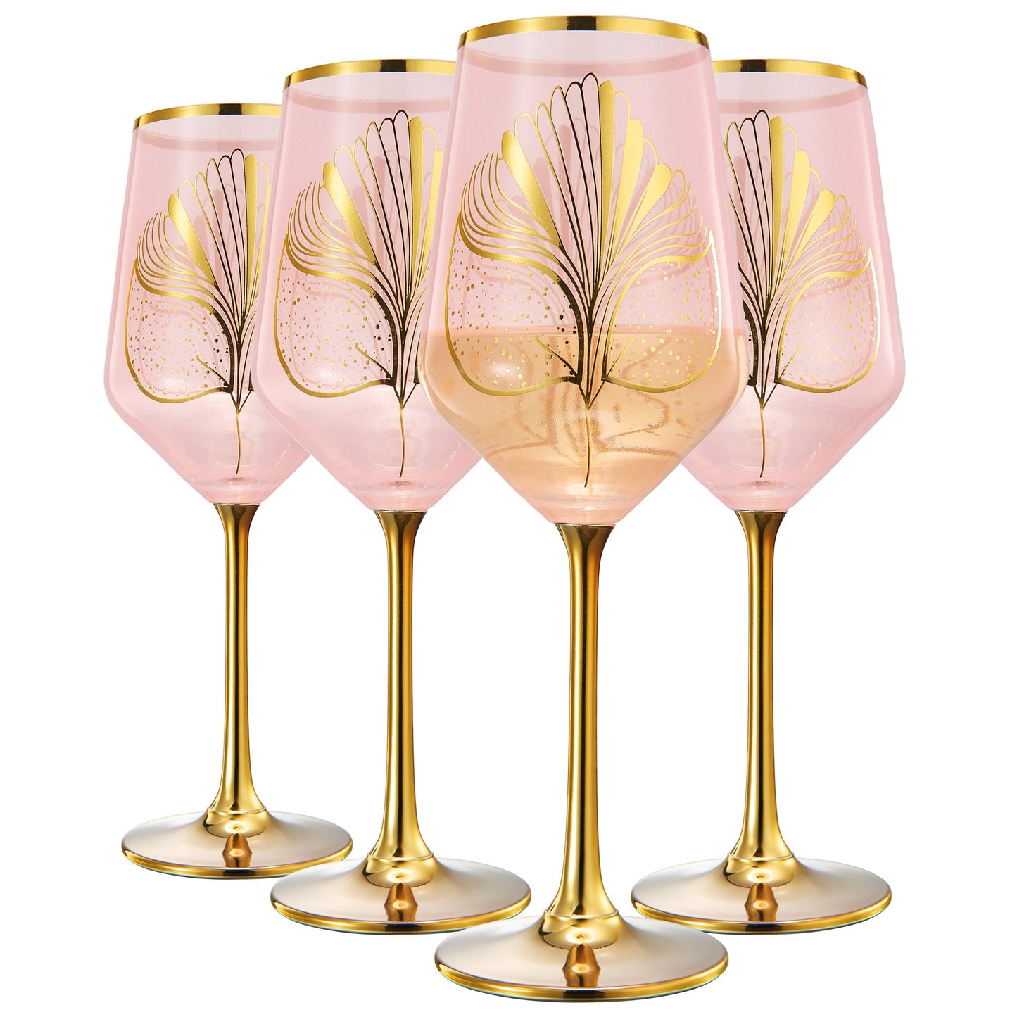 Trevi Clear Stemmed Wine Glasses Set Of Four