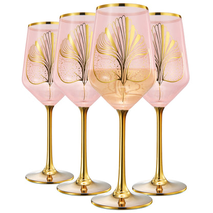 Trevi Clear Stemmed Wine Glasses Set Of Four