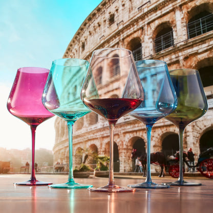 Stagioni Rome Stemmed Wine Glasses Set of Five