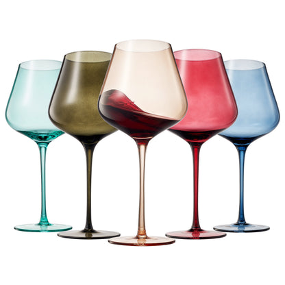 Stagioni Rome Stemmed Wine Glasses Set of Five