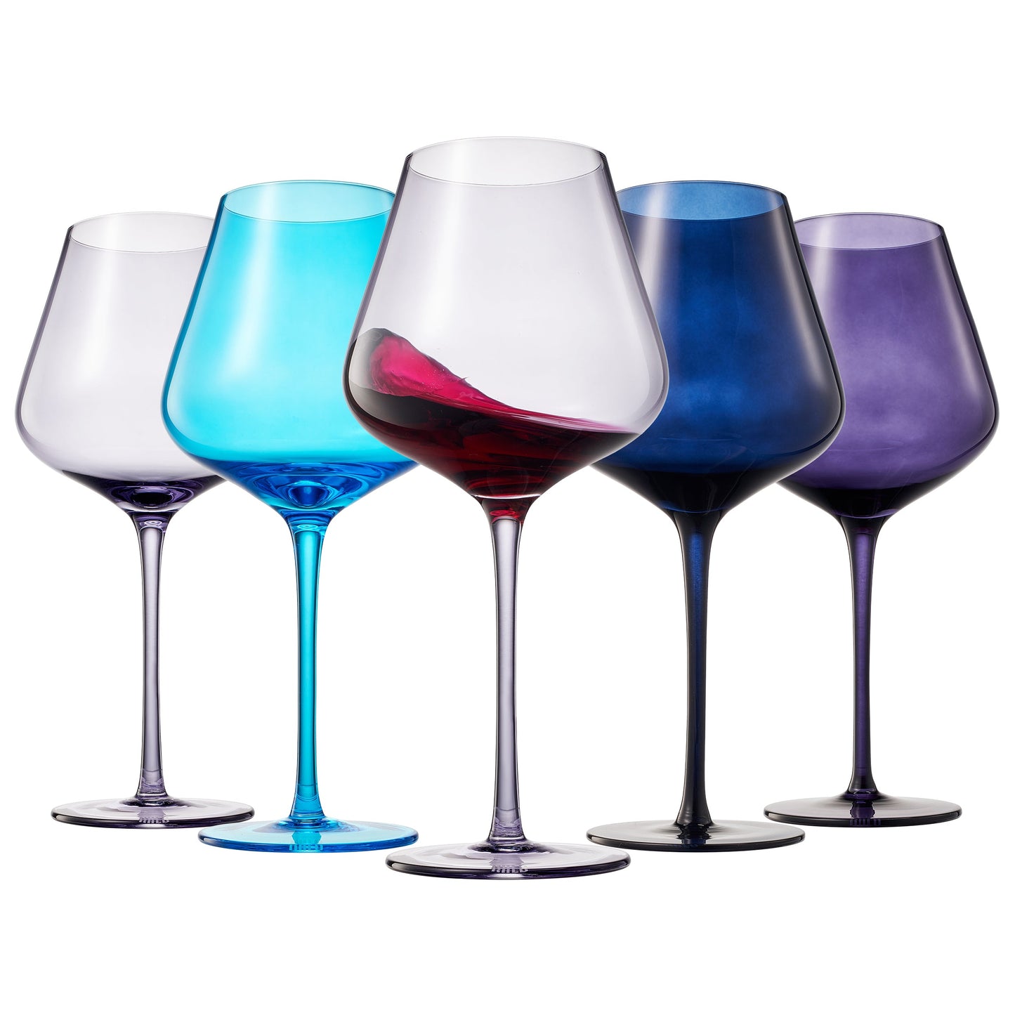 Stagioni Santorini Stemmed Wine Glasses Set of 5