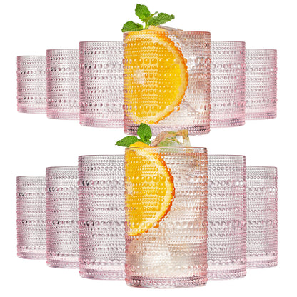 Monet Hobnail Highball and the Lowball Glasses