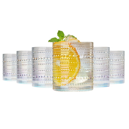 Classica Hobnail Lowball Glassware Set of Six