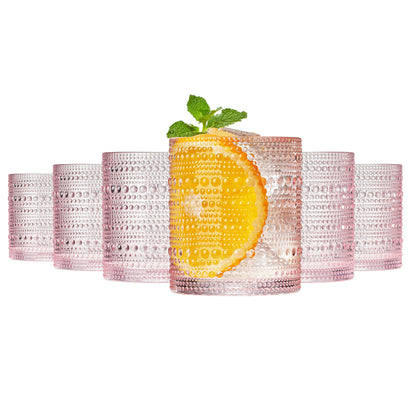 Monet Hobnail Lowball Glassware Set of 6