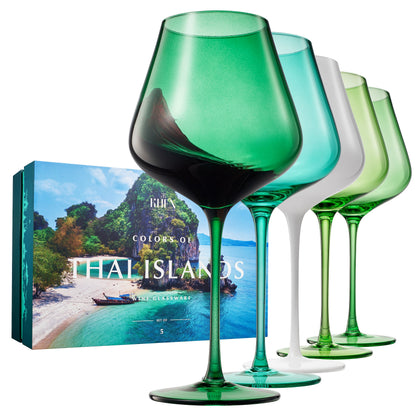 Stagioni Thai Islands Wine Glasses Set of Five