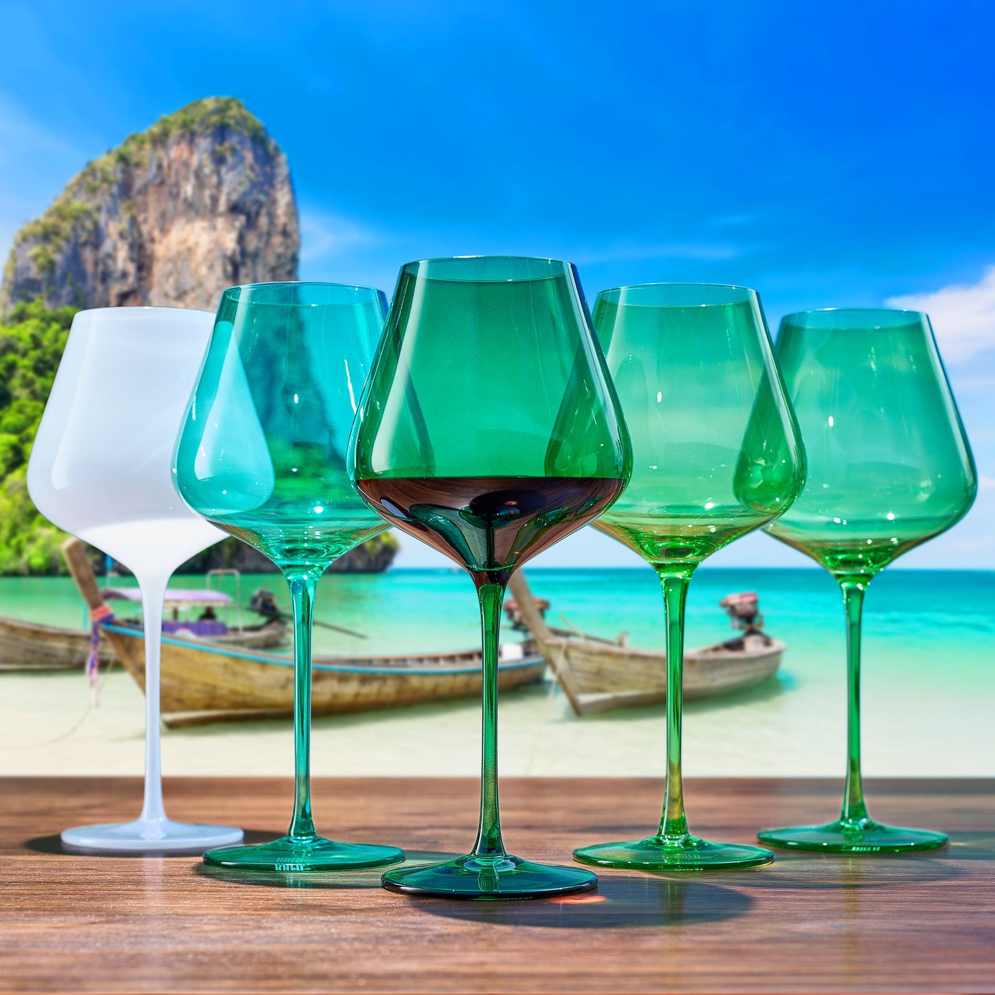 Stagioni Thai Islands Wine Glasses Set of Five