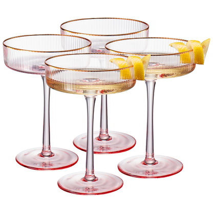 Aurelia Champagne Coupe Glassware Set of Four