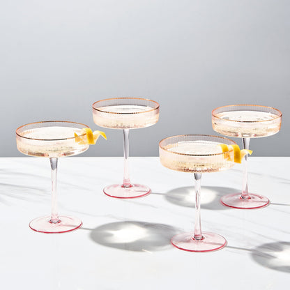 Aurelia Champagne Coupe Glassware Set of Four