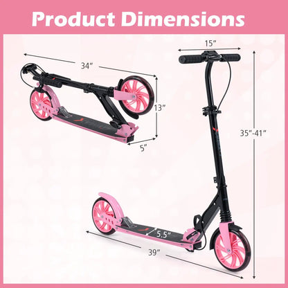 Foldable Kick Scooter for Kids Teens and Adults