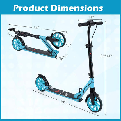 Foldable Kick Scooter for Kids Teens and Adults