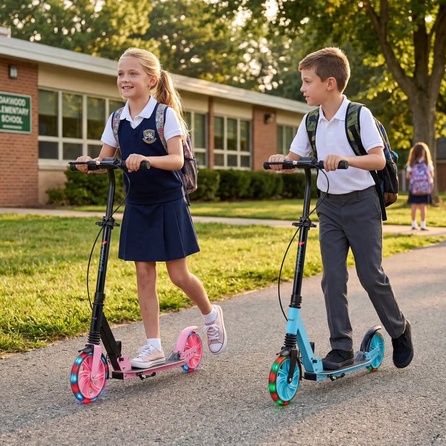 Foldable Kick Scooter for Kids Teens and Adults