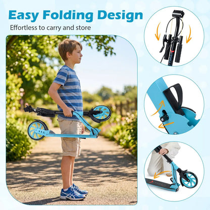 Foldable Kick Scooter for Kids Teens and Adults