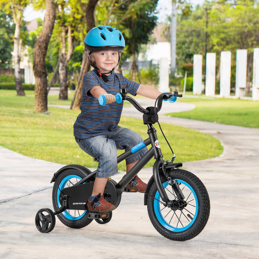Kids Bike with Adjustable Handlebar and Saddle Black - Tampa Home & Garden Store