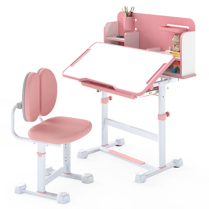 Kid's Study Desk and with Tilt Desktop and Pen Holder