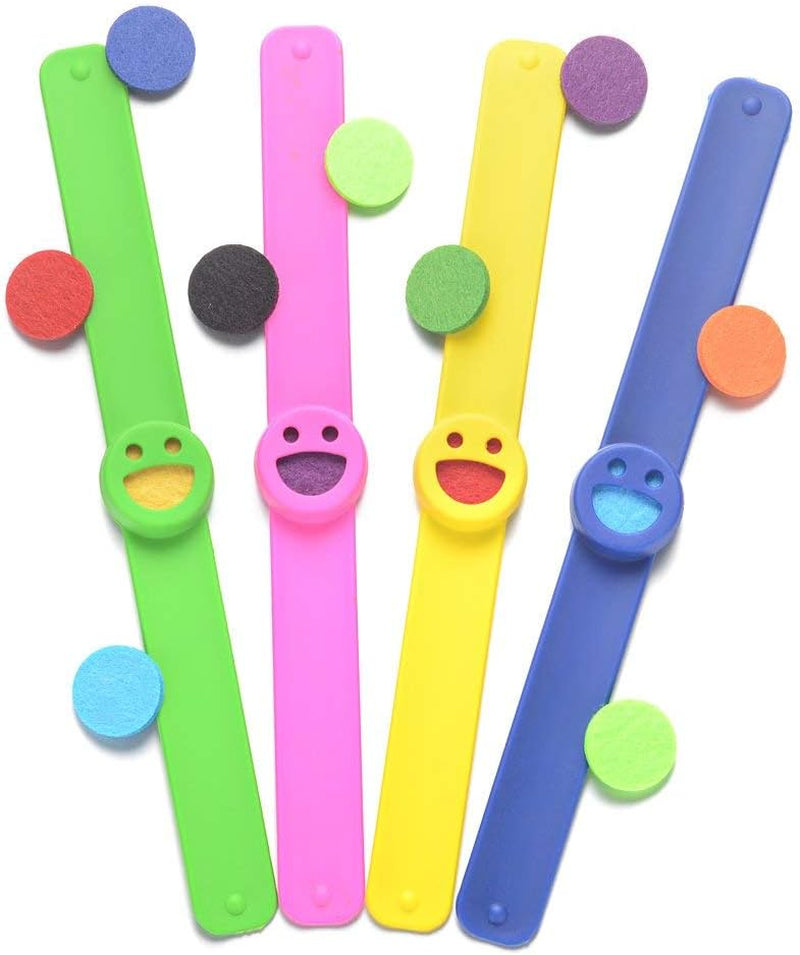 Kids Essential Oil Diffuser Bracelets Kit – 4 Pack Aromatherapy Silicone Wristbands with 20 Refill Pads – Adjustable, Washable, Cartoon Design for Kids, Teens & Adults - Tampa Home & Garden Store