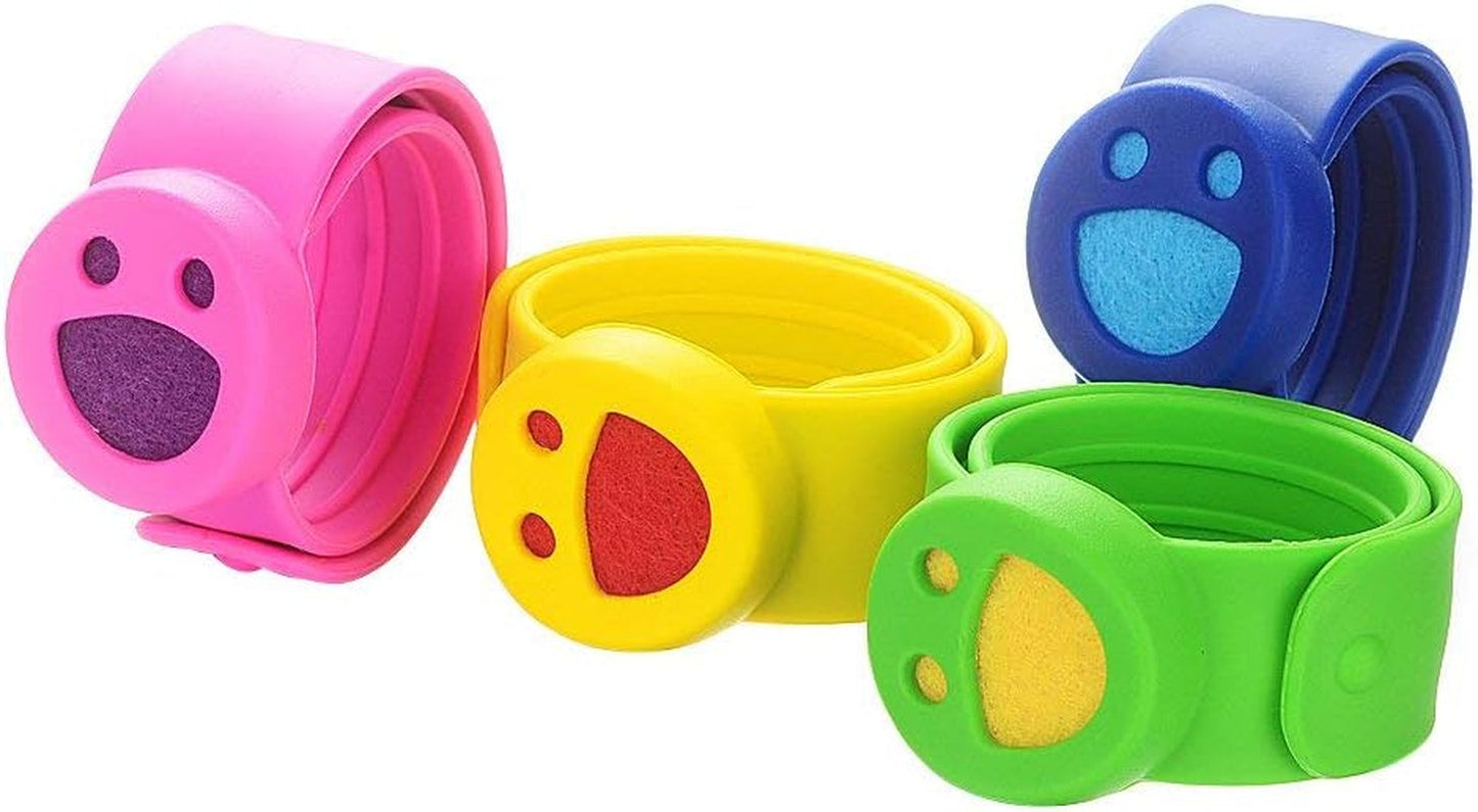 Kids Essential Oil Diffuser Bracelets Kit – 4 Pack Aromatherapy Silicone Wristbands with 20 Refill Pads – Adjustable, Washable, Cartoon Design for Kids, Teens & Adults - Tampa Home & Garden Store