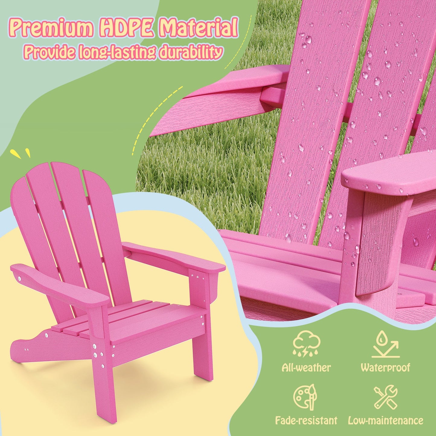 All-Weather High Chair for Kids 3 to 8 Comfort