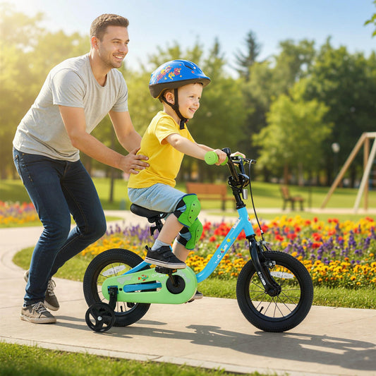Kids Bike for 3-7 Years Old Boys and Girls 12/14/16-Inch Children Bicycle Blue - Tampa Home & Garden Store