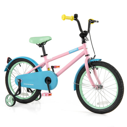 Kids Bike with Adjustable Handlebar and Saddle Pink