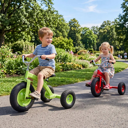 Kids Carbon Steel Bike 15 Inch Inflatable Tires